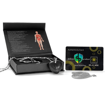 Heart EMF Defense Pendant - 100% Shungite Stone Your Emf Shield