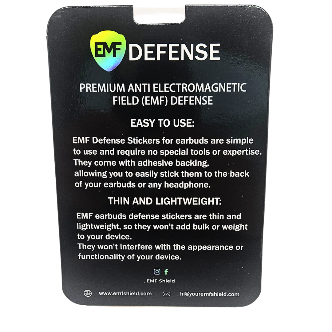 EMF Defense Shields for Headphones & Ear Buds