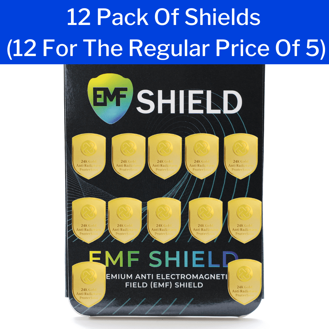 EMF Defense Shield for Phone and Electronics V2 1.2 -DG Your Emf Shield 12 PC - EMF Device Shield **BEST VALUE** (Save 63% More) 