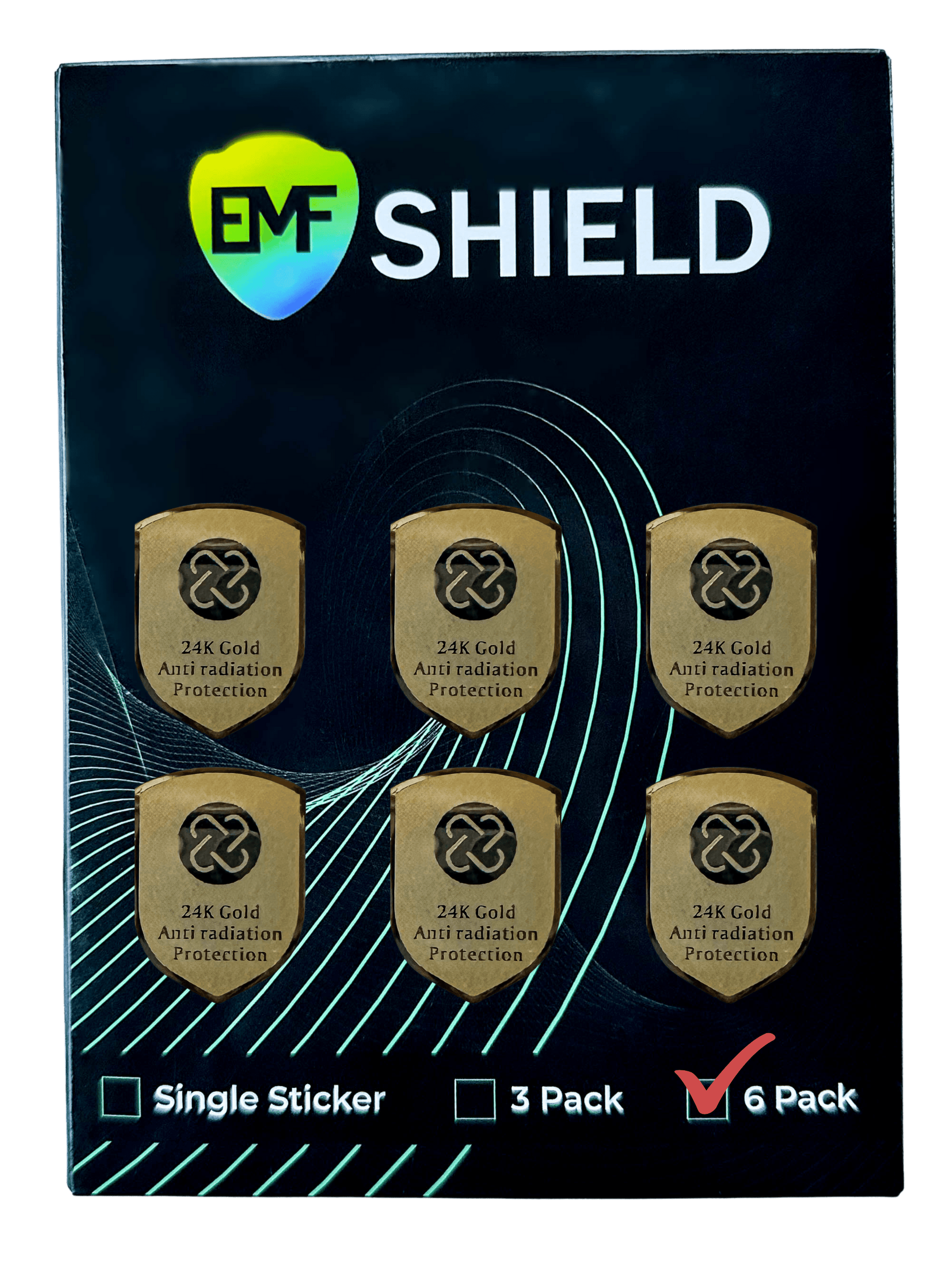 EMF Defense Shield for Phone and Electronics V2 1.1 - DG Your Emf Shield 6 PC - EMF Device Shield **BEST VALUE** (Save 50% More) 